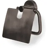 BLUE LABEL Toiletrulleholder med låg - gun metal