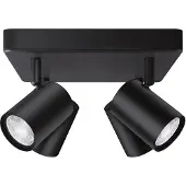 WiZ Connected WiZ IMAGEO - Takspotlight - LED-pære for søkelys x 4 - GU10 - total: 19.6 W - klasse G - 16 millioner farger / varm til kjølig hvitt lys - 2200-6500 K - svart