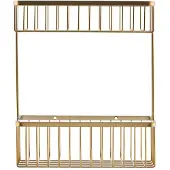 House Doctor Bath Basket Double - Brushed Brass