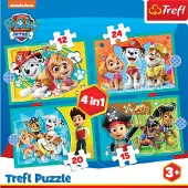 Trefl Paw Patrol, 24 stykker, Tegneserier, 3 år