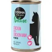 Cosma Nature 6 x 140 g - Kylling & kyllingskinke