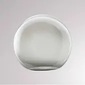 Molto Luce Lampeskjerm Loon Ball Mini, Ø 18 cm, røykgrå, glass