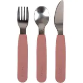 Filibabba Silikon Bestikk - Rose - - OneSize - Bestikk