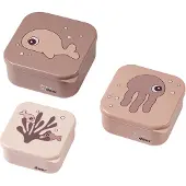 Done by Deer Snackbox - Sea Friends - 3-pack - Powder - - OneSize - Matboks