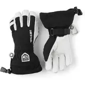 Hestra Army Leather Heli Skihansker, Junior, Black