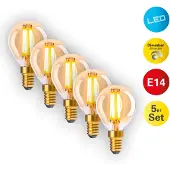 Näve LED-pære E14 3,9W 313lm varmhvit dimbar 5-er