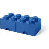 LEGO Åtteknotters oppbevaringskloss med skuffer - blå 5006132