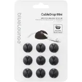 Bluelounge CableDrop mini - Black - 9-pack