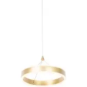 QAZQA Hengende lampe messing 30 cm inkl. LED 3-trinns dimmbar - Lyani