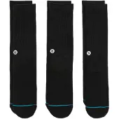 Stance Stance Icon Crew sokker 3 par Svarte