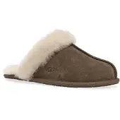 Ugg for woman. 1106872 Dark brown leather Scuffette II slippers (36), Flat, Suede, None, Homewear