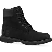 Timberland for woman. TB08658A0011 6 Inch Premium waterproof leather lace-up boots black (35.5 W), Flat, Laces, Casual