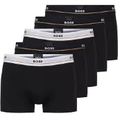 BOSS for man. 50475275 Pack of 5 black elastic boxer shorts (M), Homewear, Cotton