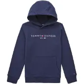 Tommy Hilfiger Hettegenser - Essential - Organic - Twilight Navy - - 8 år (128) - Hettegenser
