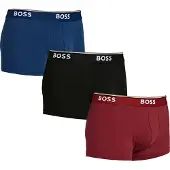 BOSS for man. 50475274 Pack 3 BoxersTrunk Blue, Red, Black (XL), Homewear, Cotton
