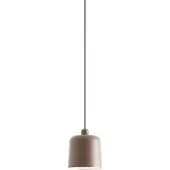 Luce Plan Zile hengelampe, matt teglrød, Ø 20 cm