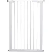 DogSpace Bonnie Extra High (105 cm) Hundeport metall, hvit