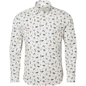 Chevalier Danson Contemporary Fit Shirt Men Royal M