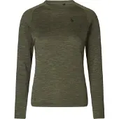 Seeland Active langermet T-skjorte Women Pine green 2XL