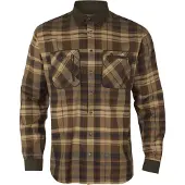 Härkila Pajala skjorte Beige w/brown 4XL