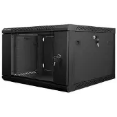 Lanberg - Rack skap - veggmonterbar - svart, RAL 9004 - 6U - 19