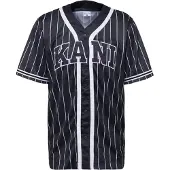 Karl kani Varsity Striped Baseball Kort Ermet V-hals T-skjorte