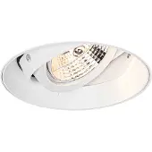 QAZQA Moderne innfelt spotlight hvit GU10 AR70 rund uten ramme - Oneon