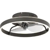 QAZQA Takvifte svart 50 cm inkl. LED dimbar med fjernkontroll - Maddy