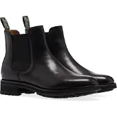 Ralph Lauren for man. 812754385001 Bryson leather ankle boots black (45), Flat, None, Casual