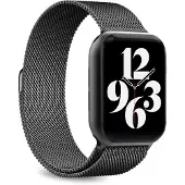 Puro Milanese magnetbånd - rustfritt stålbånd for Apple Watch 38/40/41 mm (svart)