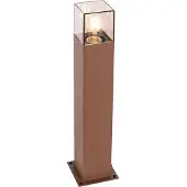 QAZQA Industriell utendørs gulvlampe rustbrun 50 cm IP44 - Danmark