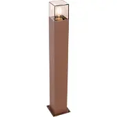 QAZQA Industriell utendørs gulvlampe rustbrun 70 cm IP44 - Denmark