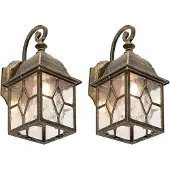 QAZQA Romantisk utendørs vegglampe bronse - London
