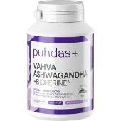 Puhdas+ + Strong Ashwaganda + BioPerine 125 mg 60 vegcaps