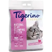 Tigerino Premium kattesand med babypudderduft - 12 kg