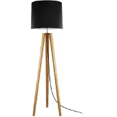 HerzBlut Anni gulvlampe, oljet/svart eik
