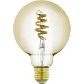 Eglo CONNECT-Z E27 LED G95 ravfarget globelampe med spiral og forskjellig hvitt lys