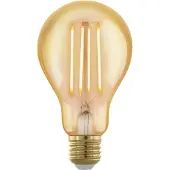 Eglo E27 LED A75 amberfarvet standard dekorationspære med varmt hvidt lys