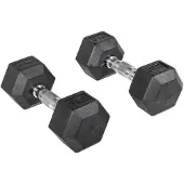 Olive Rubber Hex 9kg Hantel 2 Enheter