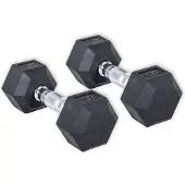 Olive Rubber Hex 6kg Hantel 2 Enheter