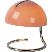 Lucide Retro-bordlampe Cato, skjerm frostet glass oransje