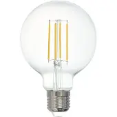 Eglo Connect-Z - LED-filamentlyspære - form: G80 - E27 - 6 W (ekvivalent 60 W) - klasse E - varmt hvitt lys - 2700 K - gjennomsiktig