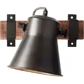 Brilliant Plow vegglampe i tre svart (82110/46)