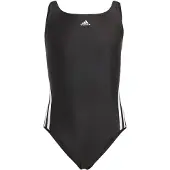 Adidas Badedrakt - 3S badedrakt - Svart/Hvit - - 5 år (110) - Badetøy