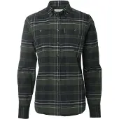 Chevalier Heron Flannel Shirt Women October Green Checked 34W