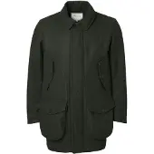 Chevalier Burley Chevalite Wool Coat Men Dark Green Melange S
