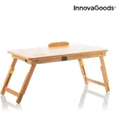 InnovaGoods Sammenleggbart laptopbord i bambus for laptop og nettbrett - brettbord til seng og sofa