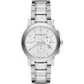 Burberry BU9750 City Chronograph sølvfarget skive dameur