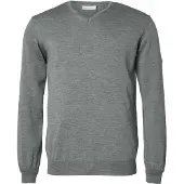 Chevalier Aston V-Neck Merino Pullover Men Smoked Grey S