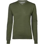 Chevalier Blaise V-Neck Merino Pullover Women Pine Green 46W